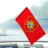 Автомобільний прапорець 27 ОАБр червоний